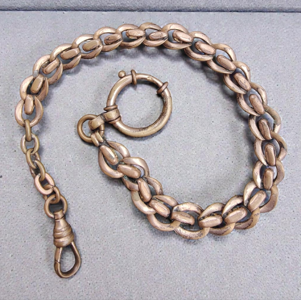 Antique Edwardian Gold Filled Watch Chain